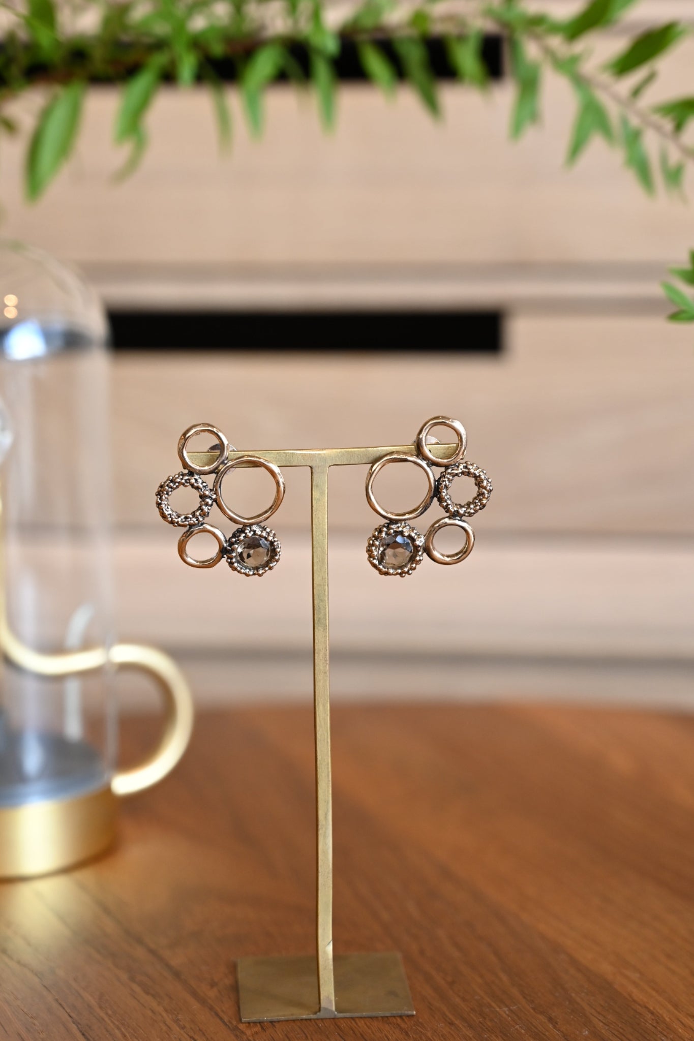 ダニエラデマルキ/Daniela de Marchi<br>Inclusion Collection<br> ピアス（Pieces）[OR1382 BBR スモーキークォーツ]