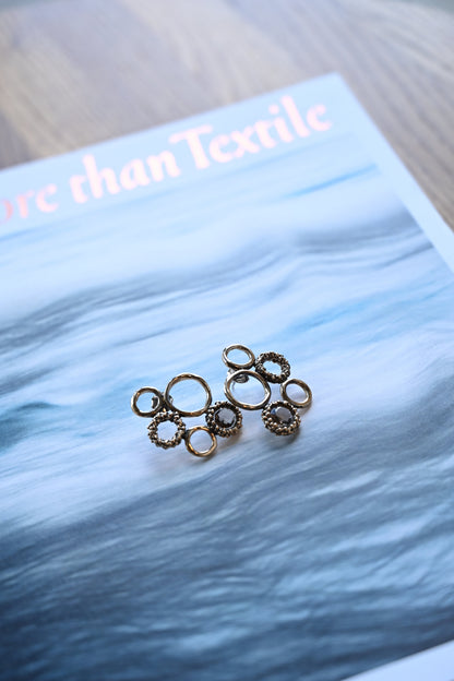 ダニエラデマルキ/Daniela de Marchi<br>Inclusion Collection<br> ピアス（Pieces）[OR1382 BBR スモーキークォーツ]