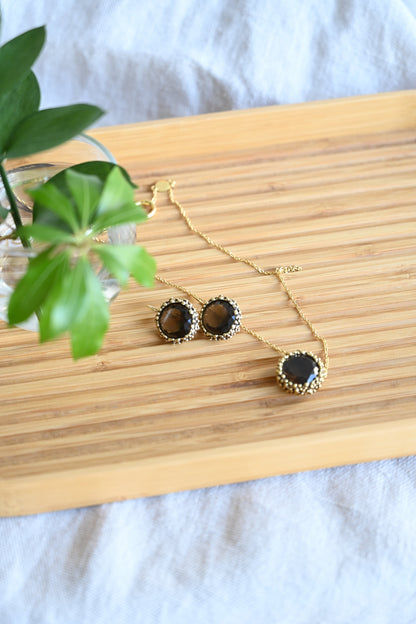 ダニエラデマルキ / Daniela de Marchi <br> Inclusion Collection<br> ネックレス（Necklace）［ CL5643 OBRスモーキークオーツ］