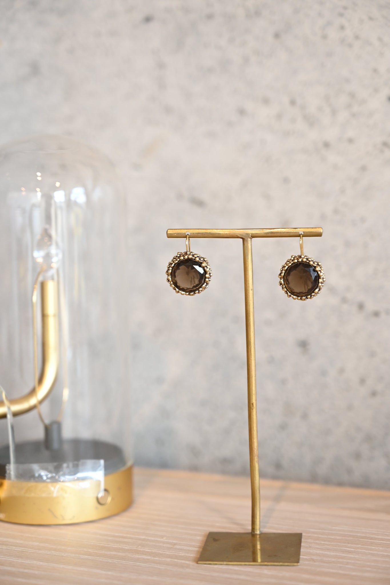 ダニエラデマルキ/Daniela de Marchi<br> Inclusion Collection<br>ピアス（Pierces）［OR1381 OBR スモーキークオーツ］