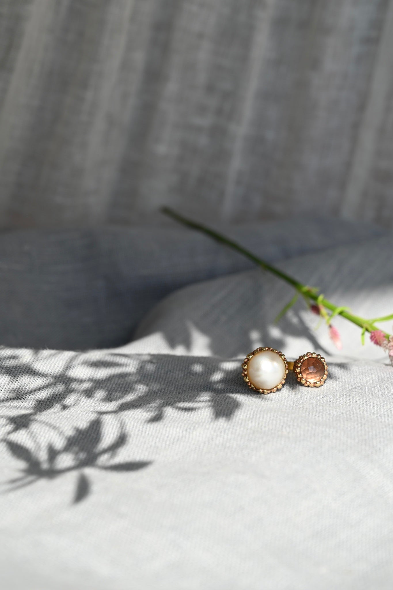 ダニエラデマルキ / Daniela de Marchi <br> BIG BANG Collection <br>リング（Ring)［AN0232 ORA  パール/スモーキークオーツ］Free Size