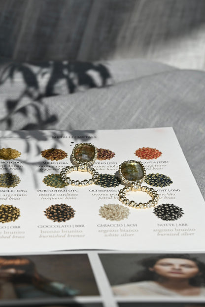 ダニエラデマルキ/Daniela de Marchi<br>La Voce Collection<br>ピアス（Pierces）［OR1406 OAG ラブラドライト］