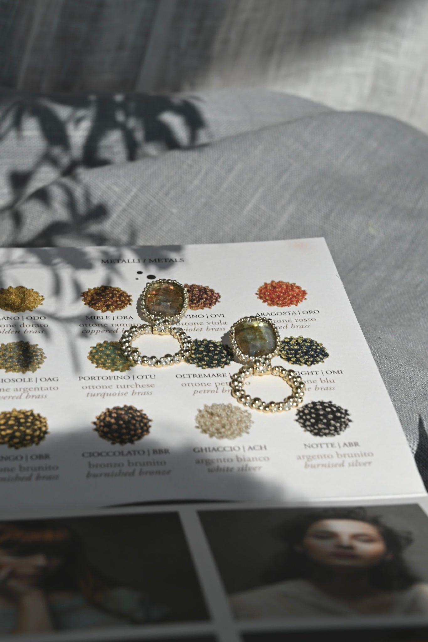 ダニエラデマルキ/Daniela de Marchi<br>La Voce Collection<br>ピアス（Pierces）［OR1406 OAG ラブラドライト］