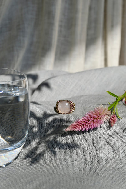 ダニエラデマルキ / Daniela de Marchi <br> La Voce  Collection <br>リング（Ring）［AN0219 OTVIO ローズクオーツ］フリーサイズ