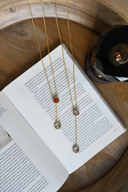 ダニエラデマルキ / Daniela de Marchi <br> Inclusion Collection<br> ネックレス（Necklace）［ CL5614 OVIローズクォーツ］