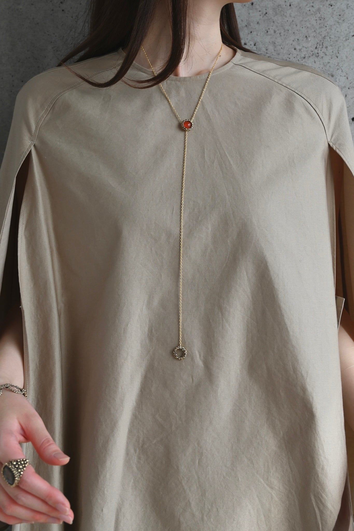 ダニエラデマルキ / Daniela de Marchi <br> Inclusion Collection<br> ネックレス（Necklace）［ CL5614 OBR カーネリアン］