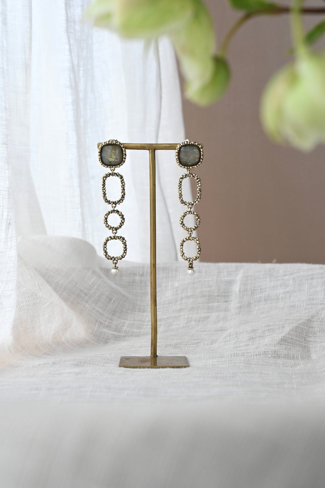 ダニエラデマルキ/Daniela de Marchi<br>Little Secrets collection<br>ピアス（Pierces）［OR1271 OBR ラブラドライト］