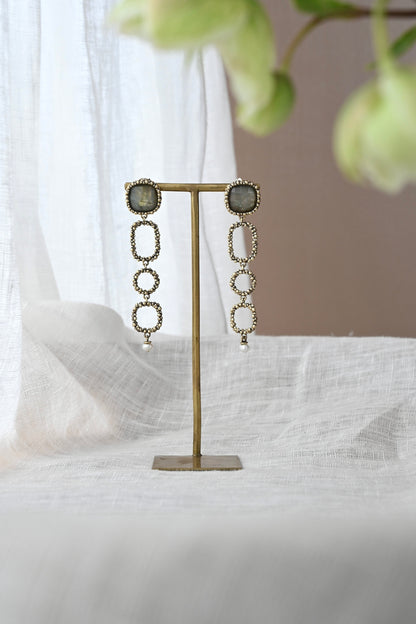 ダニエラデマルキ/Daniela de Marchi<br>Little Secrets collection<br>ピアス（Pierces）［OR1271 OBR ラブラドライト］