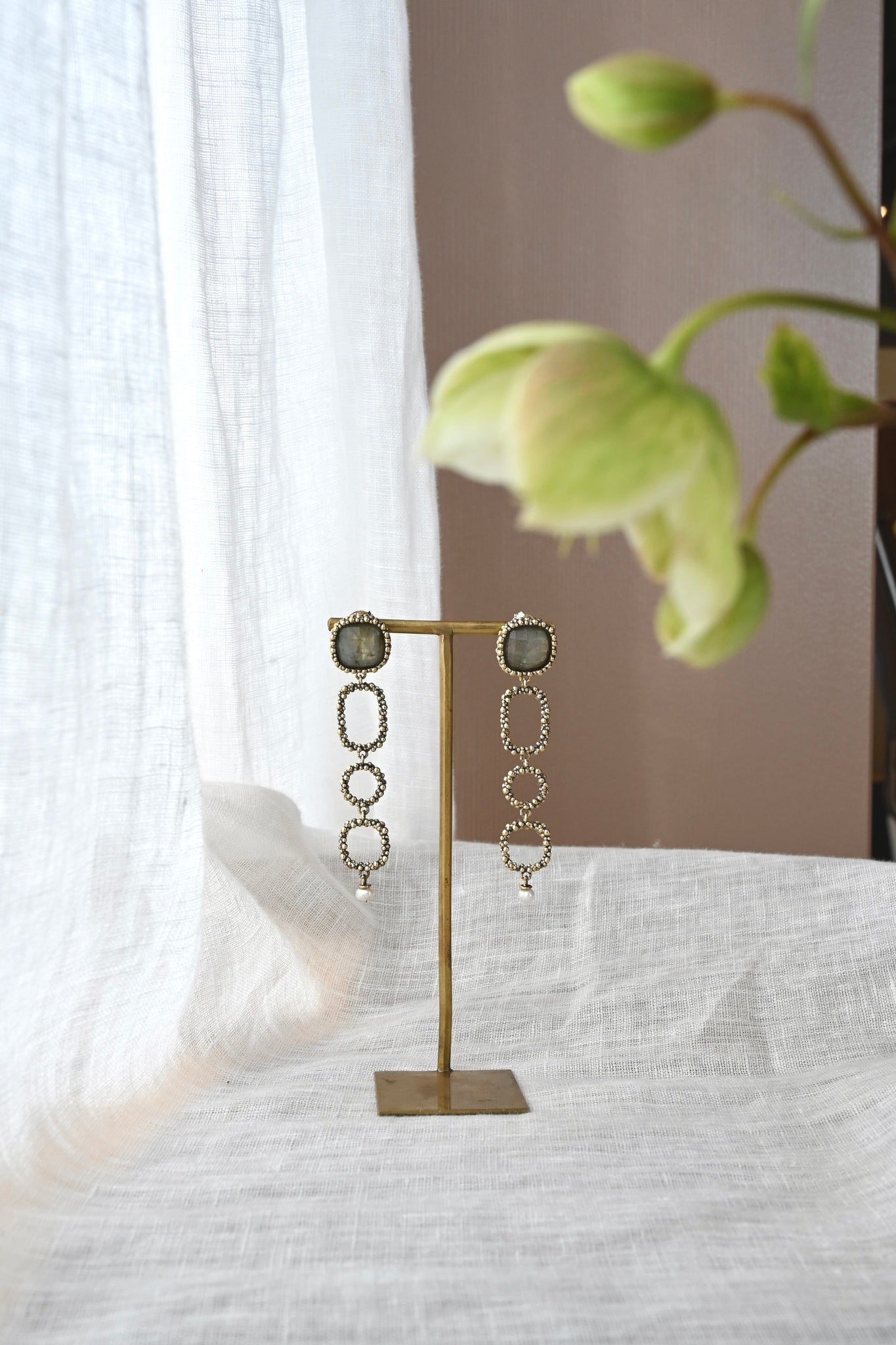 ダニエラデマルキ/Daniela de Marchi<br>Little Secrets collection<br>ピアス（Pierces）［OR1271 OBR ラブラドライト］