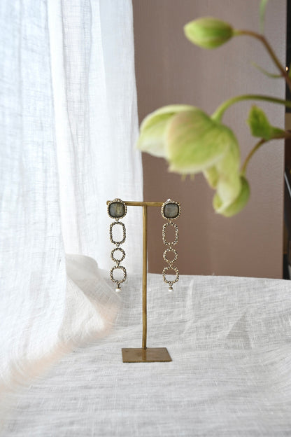 ダニエラデマルキ/Daniela de Marchi<br>Little Secrets collection<br>ピアス（Pierces）［OR1271 OBR ラブラドライト］