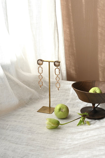 ダニエラデマルキ/Daniela de Marchi<br>Little Secrets collection<br>ピアス（Pierces）［OR1271 ORA スモーキークォーツ］