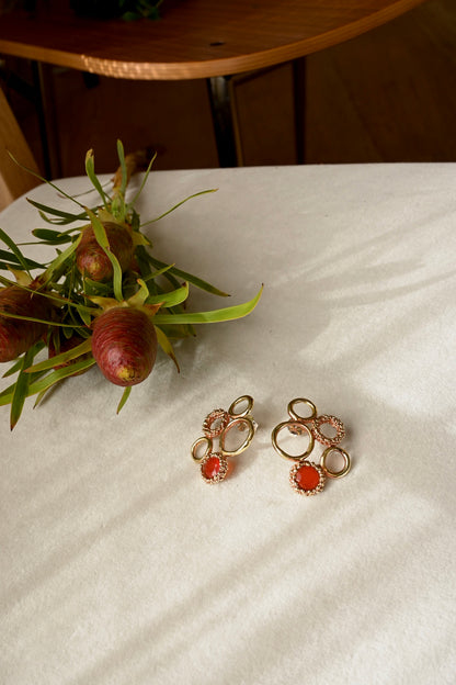 ダニエラデマルキ / Daniela de Marchi <br> Inclusion Collection<br>ピアス（Pierces）［OR1382 ORA カーネリアン］