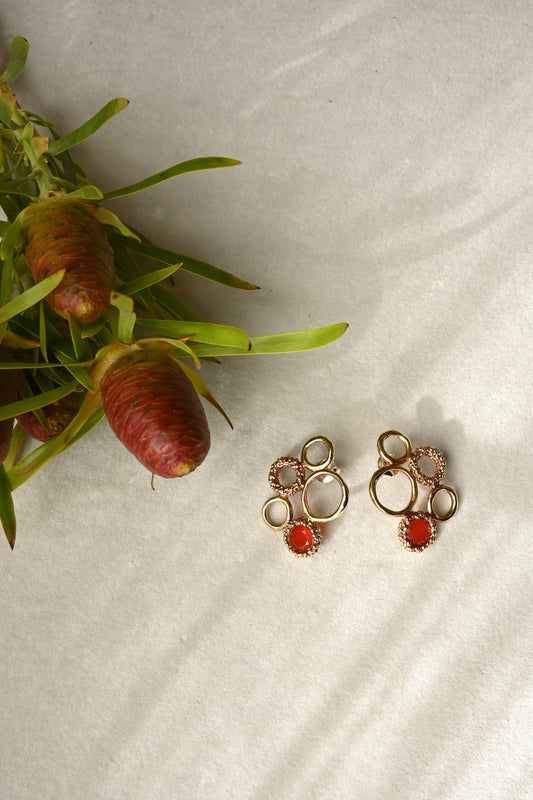 ダニエラデマルキ / Daniela de Marchi <br> Inclusion Collection<br>ピアス（Pierces）［OR1382 ORA カーネリアン］