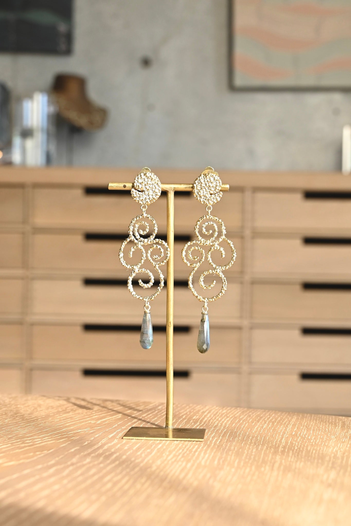ダニエラデマルキ / Daniela de Marchi <br> Ghiligori Collection<br>イヤリング（Earrings） [OR1187 OAG ラブラドライト]