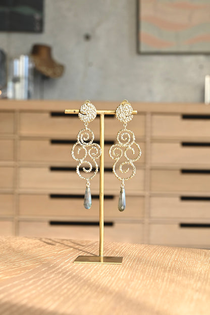ダニエラデマルキ / Daniela de Marchi <br> Ghiligori Collection<br>イヤリング（Earrings） [OR1187 OAG ラブラドライト]