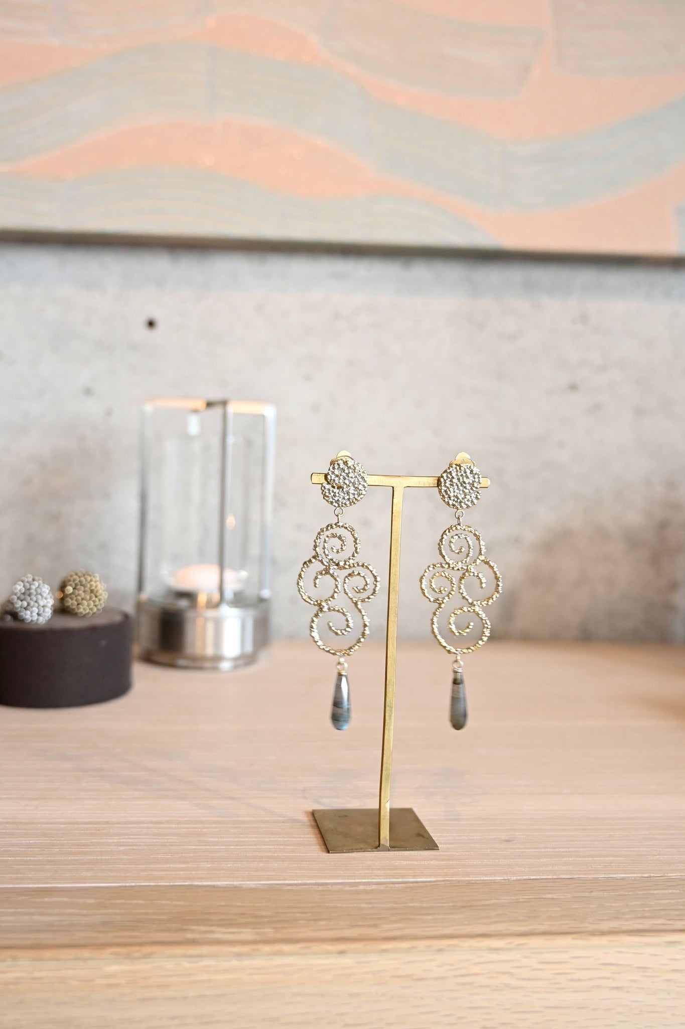 ダニエラデマルキ / Daniela de Marchi <br> Ghiligori Collection<br>イヤリング（Earrings） [OR1187 OAG ラブラドライト]