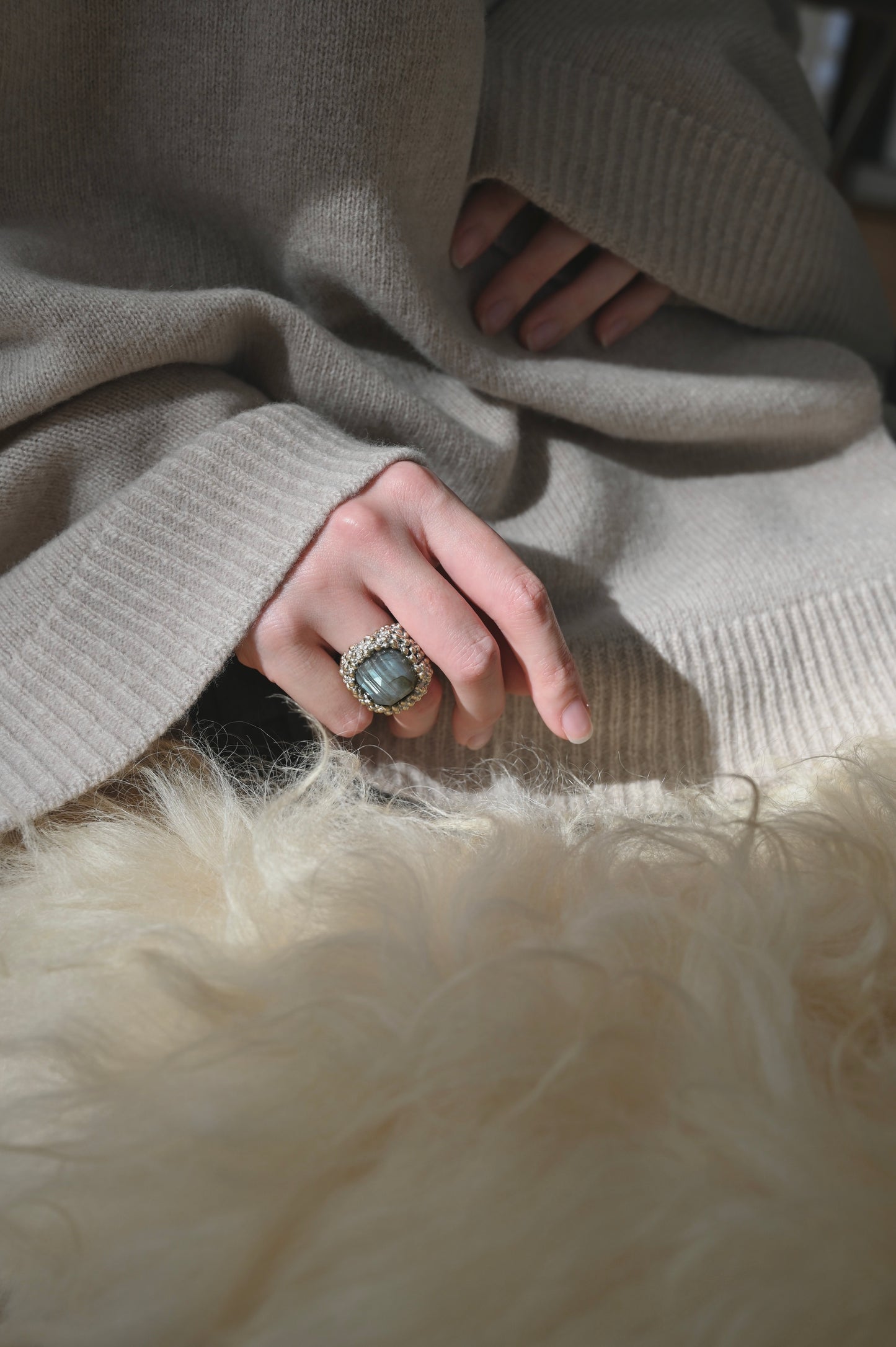 ダニエラデマルキ/Daniela de Marchi<br>Sweet&sour Collection <br>リング（Ring） [AN155 OAG ラブラドライト］