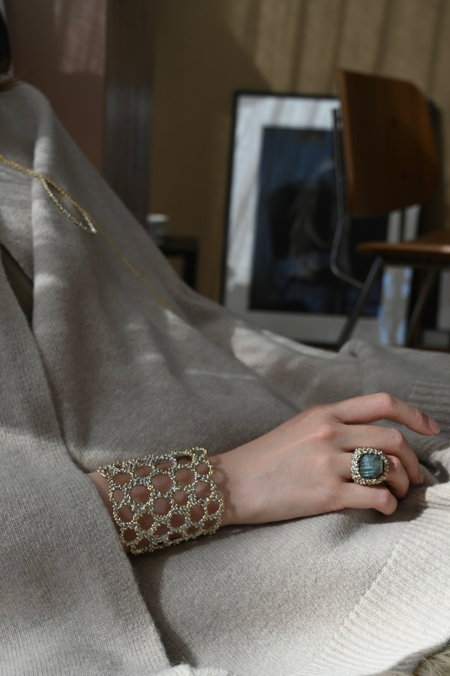 ダニエラデマルキ/Daniela de Marchi<br>Sweet&sour Collection <br>リング（Ring） [AN155 OAG ラブラドライト］