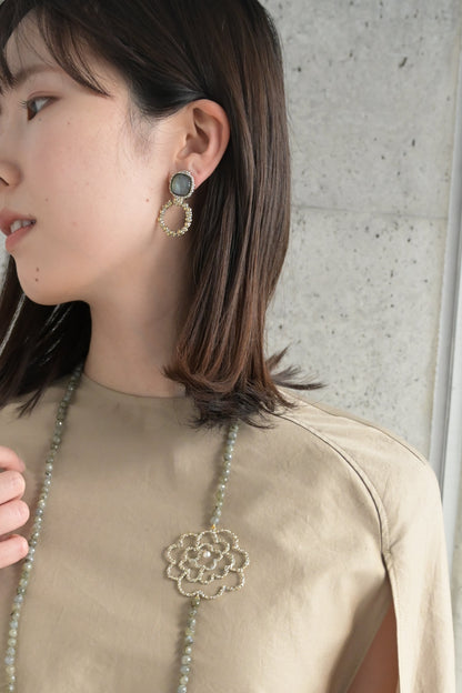 ダニエラデマルキ/Daniela de Marchi<br>La Voce Collection<br>イヤリング（Earrings）［OR1406 OAG ラブラドライト］