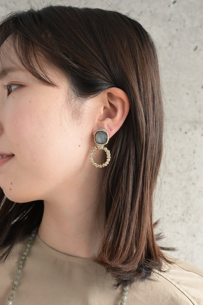 ダニエラデマルキ/Daniela de Marchi<br>La Voce Collection<br>イヤリング（Earrings）［OR1406 OAG ラブラドライト］