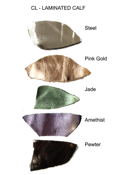 【オーダー】デ・クチュール/de Couture<br>チェーン レザー トートバッグ  LL size (ポーチ付)<br>Black / Metallic BlackSilver