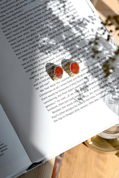 ダニエラデマルキ/Daniela de Marchi<br>La Voce Collection<br>イヤリング（Earrings）［ OR1409 OAG カーネリアン］