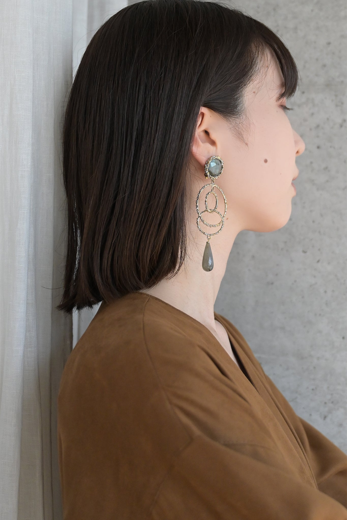 ダニエラデマルキ/Daniela de Marchi<br>Intramontabili Collection<br>イヤリング（Earrings）［OR1093 OAG  ラブラドライト］