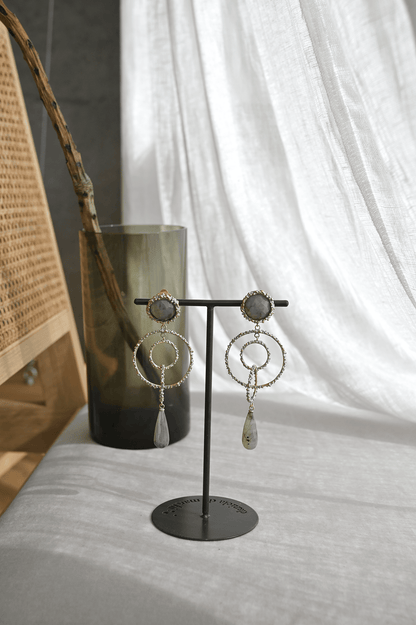 ダニエラデマルキ/Daniela de Marchi<br>Intramontabili Collection<br>イヤリング（Earrings）［OR1093 OAG  ラブラドライト］