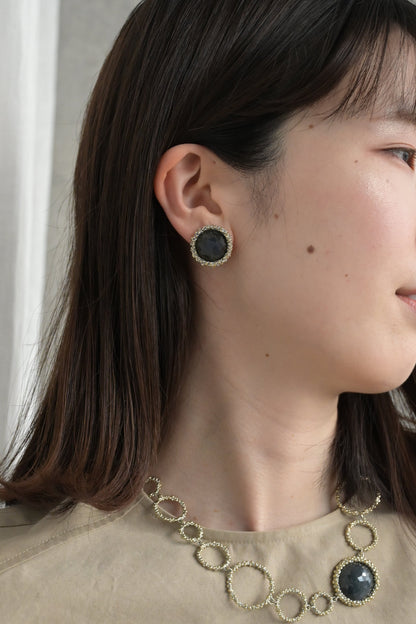 ダニエラデマルキ / Daniela de Marchi <br>Contaminazion Collection<br> イヤリング（Earrings）［OR1224 OAG ラブラドライト］