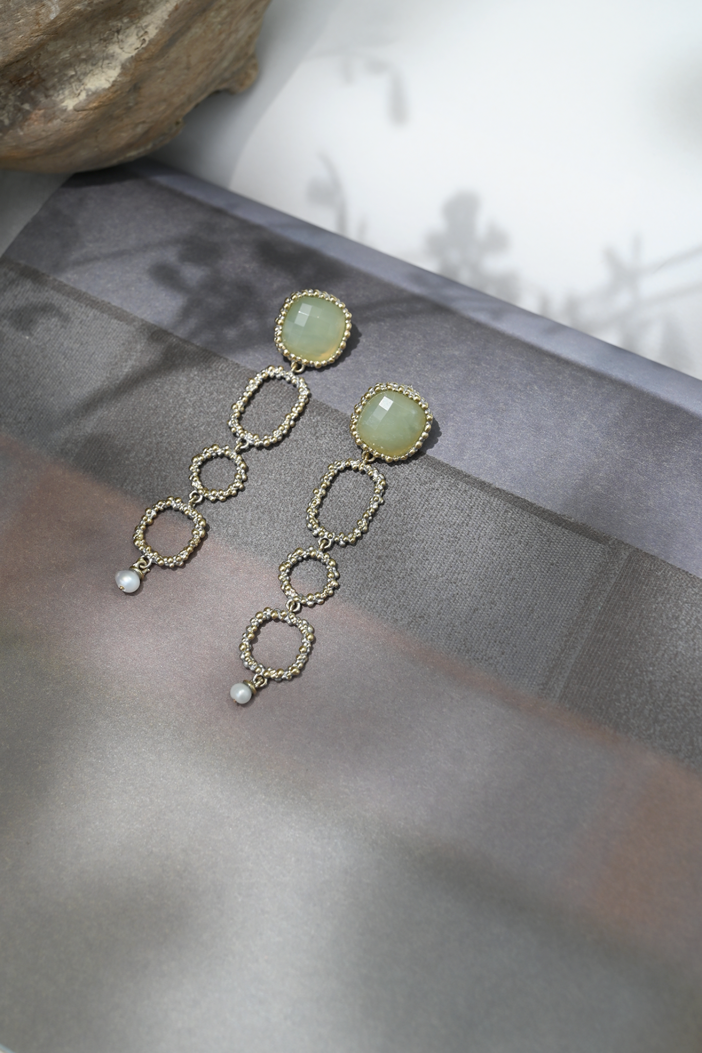 ダニエラデマルキ/Daniela de Marchi<br>Little Secrets collection<br>ピアス（Pierces）［OR1271 OAG ニュージェイド］