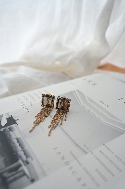 Daniela de Marchi<br>Gatsby Collection<br> Earring Clips［OR1362 OBR Smorky.Q ］