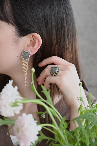 ダニエラデマルキ/Daniela de Marchi<br>Gatsby Collection<br> イヤリング（Earrings）［OR1362 OAG ラブラドライト ］