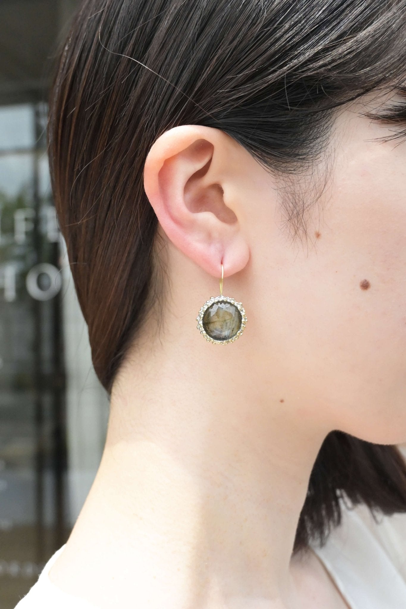 ダニエラデマルキ/Daniela de Marchi<br> Inclusion Collection<br>ピアス（Pierces）［OR1381 OAG ラブラドライト］