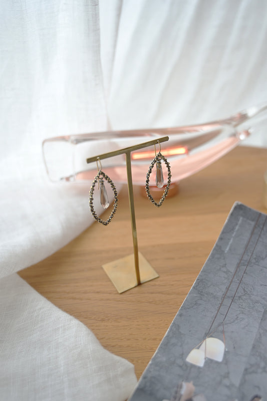 ダニエラデマルキ　Daniela de Marchi　Ⅰmpero Collection　インペロコレクション　ピアス　スモーキークォーツ