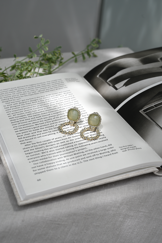 ダニエラデマルキ/Daniela de Marchi<br>La Voce Collection<br>イヤリング（Earrings）［OR1406 OAG ニュージェイド］