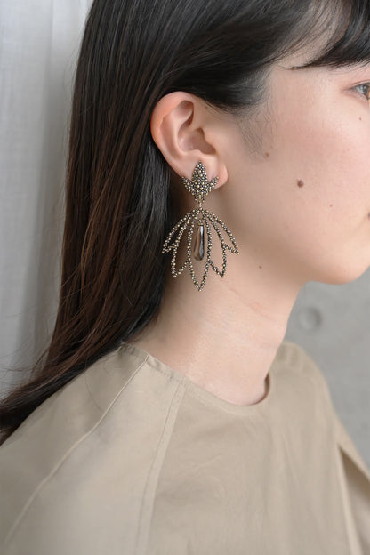 ダニエラデマルキ/Daniela de Marchi<br>Jungle Collection<br> イヤリング（Earrings ）［OR1422 OBR スモーキークォーツ］