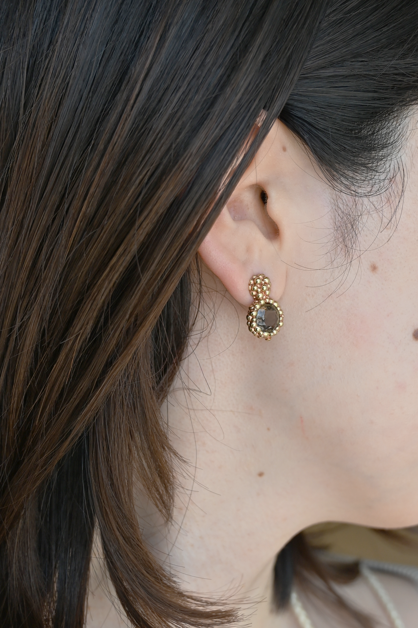 ダニエラデマルキ / Daniela de Marchi <br> BIG BANG Collection <br>ピアス（Pierce）［OR1424 ORA スモーキークオーツ］