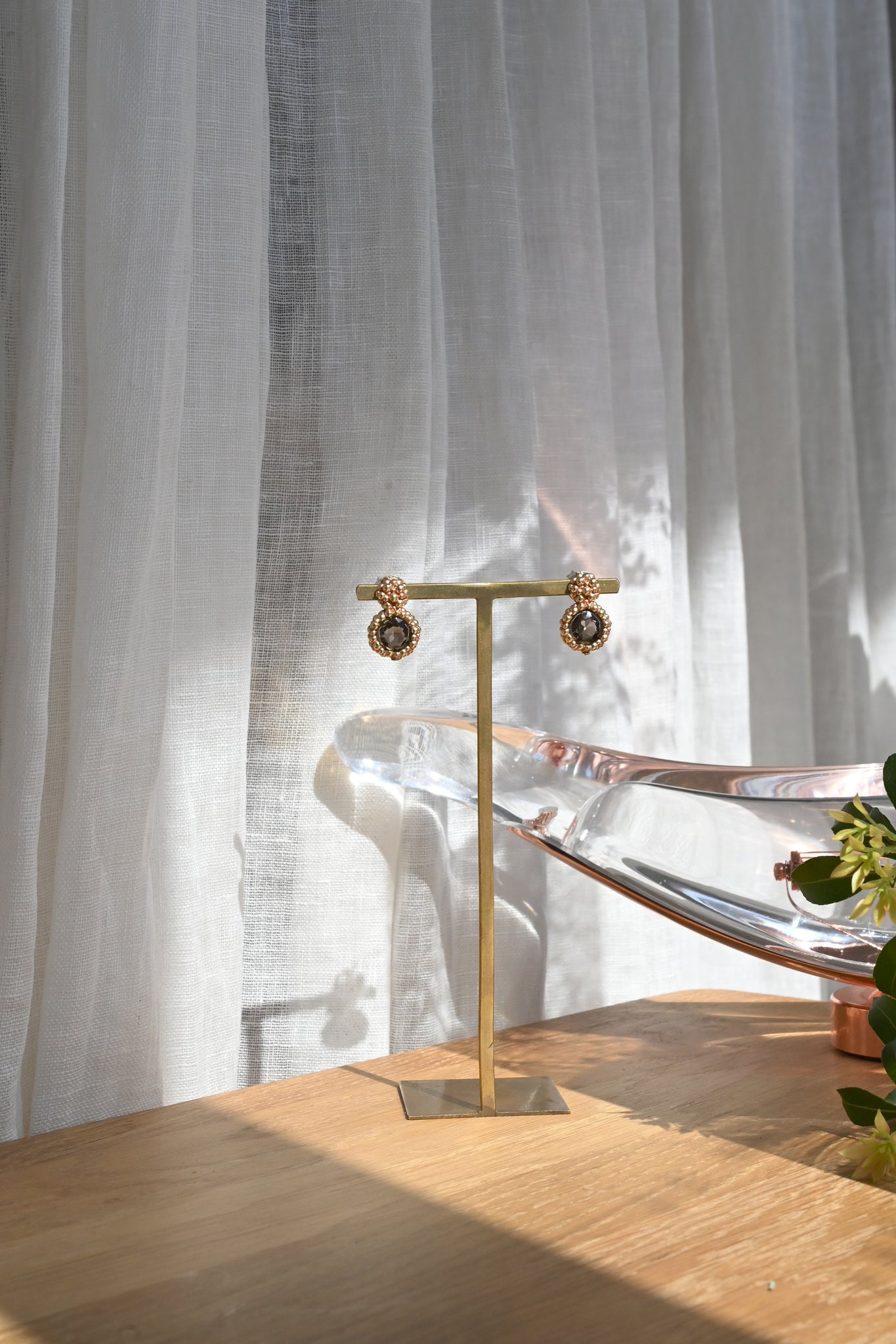 ダニエラデマルキ / Daniela de Marchi <br> BIG BANG Collection <br>ピアス（Pierce）［OR1424 ORA スモーキークオーツ］