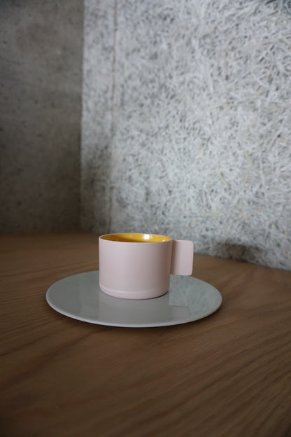 1616 / arita japan　Coffee Cup　Saucer　Light brown　アリタジャパン　コーヒーカップ　ソーサー　ライトピンク