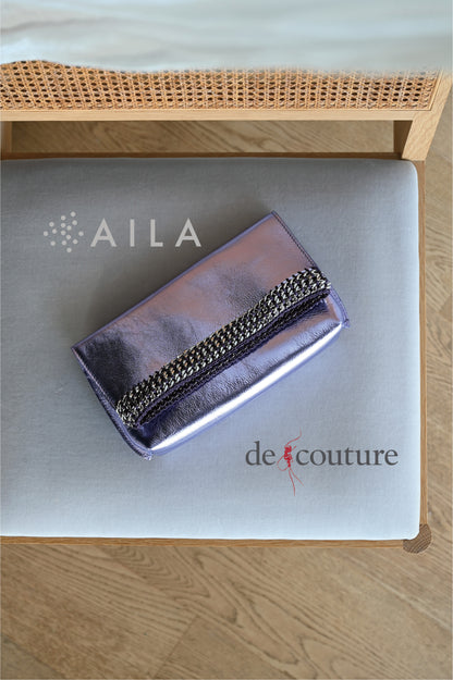 【オーダー】デ・クチュール/de Couture<br>クラッチバッグ <br> Metallic Lavender