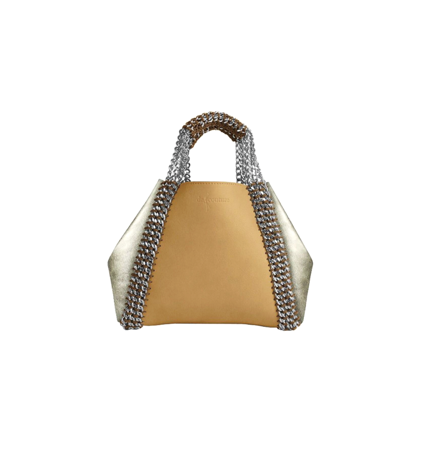 【オーダー】デ・クチュール/de Couture<br>2WAY チェーン トートバッグ Sサイズ <br> Barley × Metalic Gold