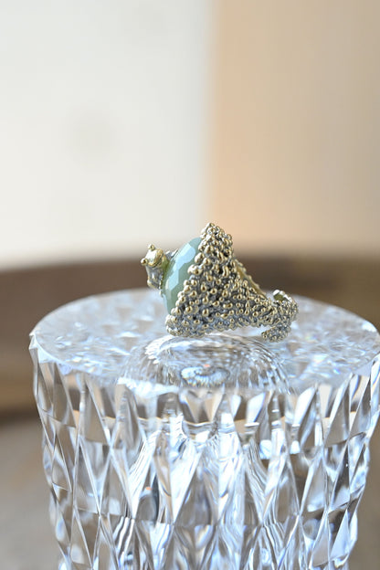 ダニエラデマルキ/Daniela de Marchi<br> Intramontabili Collection <br>リング（Ring）[AN029 OTAG ニュージェイド]　Free Size