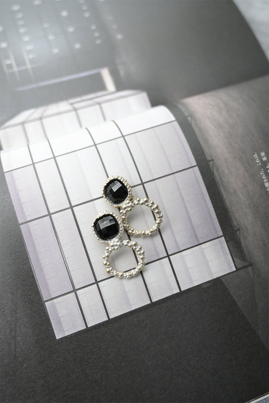 ダニエラデマルキ/Daniela de Marchi<br>La Voce Collection<br>イヤリング（Earrings）［OR1406 OAG オニキス］