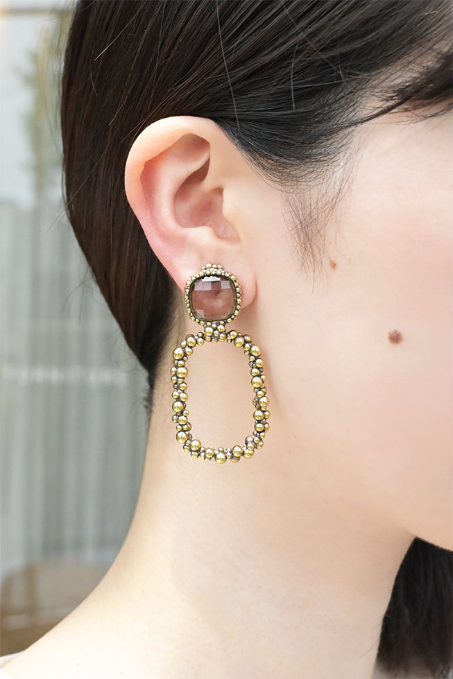 ダニエラデマルキ/Daniela de Marchi<br>La Voce Collection<br>イヤリング（Earrings）［OR1407 OBR  スモーキークォーツ］