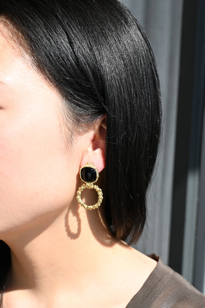 ダニエラデマルキ/Daniela de Marchi<br>La Voce Collection <br>イヤリング（Earrings）［OR1406 ODO オニキス］