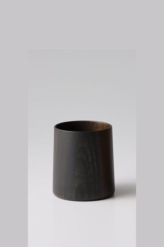 我戸幹男商店　ガトミキオショウテン SAIBI Wooden cup M Black　サイビ　ウデンカップ　M　ブラック